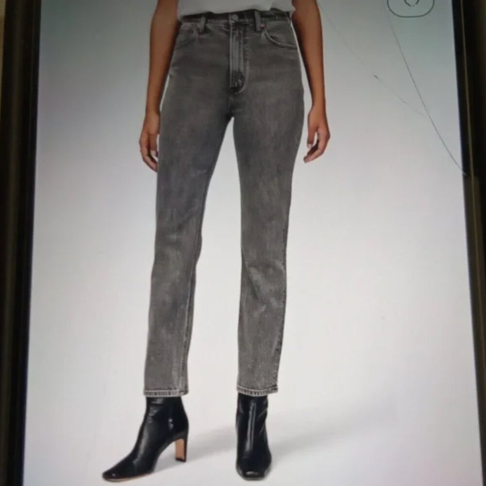 Abercrombie & Fitch Ultra High Rise Ankle Straight Curve Love, Size 28 Women